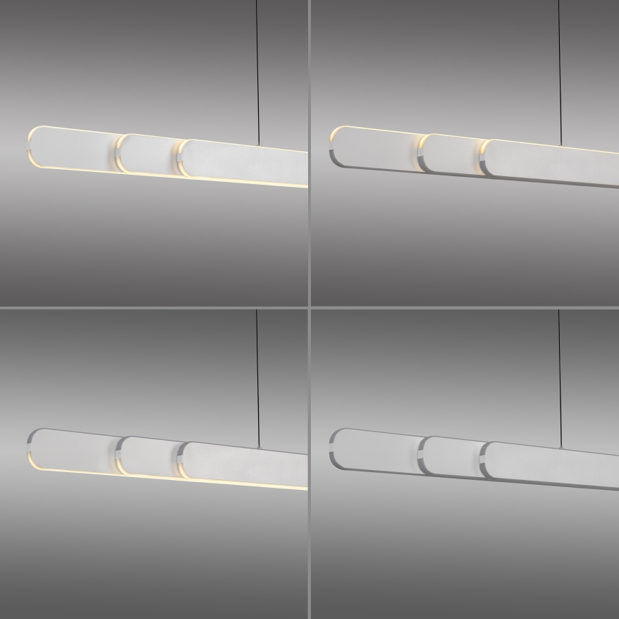 Schöner Wohnen 12577-16 - Dimmbar LED-pendellampa på vajer ADRIANA ROUND 2×LED/24W/230V 2700/3000/3500/4000/5000 K, vit