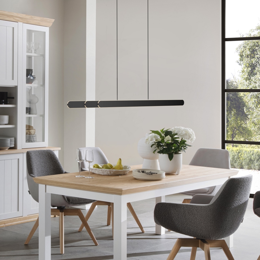 Schöner Wohnen 12577-18 - LED-dimbar hänglampa på kabel ADRIANA ROUND 2xLED/24W/230V 2700/3000/3500/4000/5000K 160 cm svart