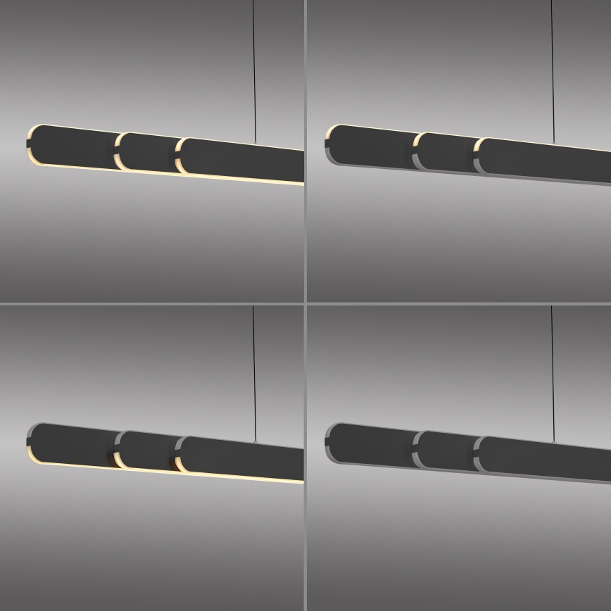 Schöner Wohnen 12577-18 - LED-dimbar hänglampa på kabel ADRIANA ROUND 2xLED/24W/230V 2700/3000/3500/4000/5000K 160 cm svart