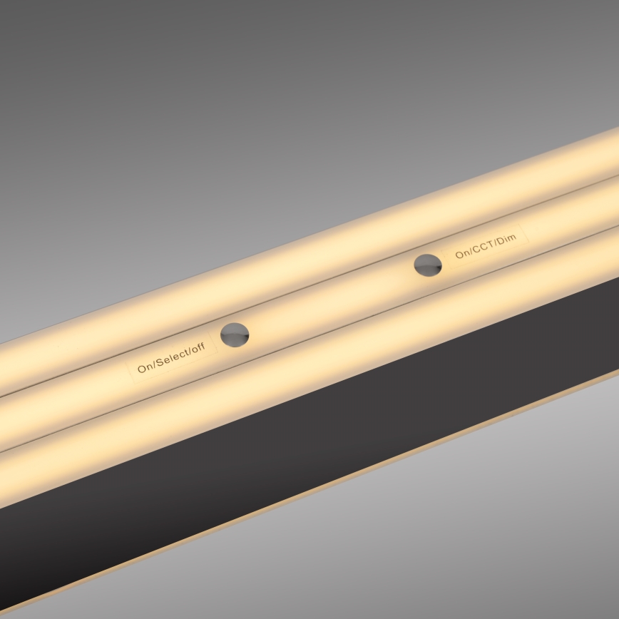 Schöner Wohnen 12577-18 - Dimbar takpendel på vajer ADRIANA ROUND 2xLED/24W/230V 2700/3000/3500/4000/5000K svart