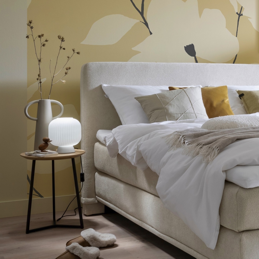 Schöner Wohnen 13573-16 - Bordslampa NAMI 1xE27/25W/230V vit