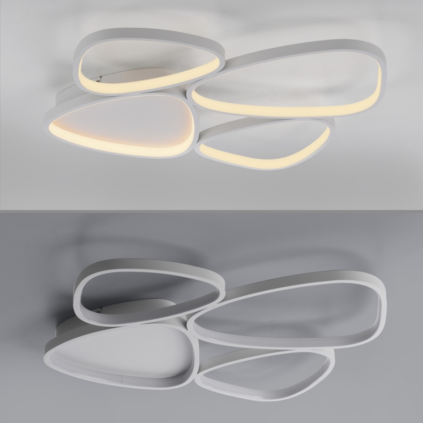 Schöner Wohnen 14038-16 - Dimmbar LED-taklampa PEBBLES LED/35,5W/230V vit