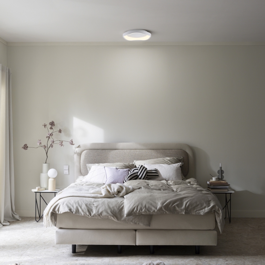 Schöner Wohnen 14233-16 - LED dimbar taklampa MONTA LED/21W/230V Ø 40 cm vit