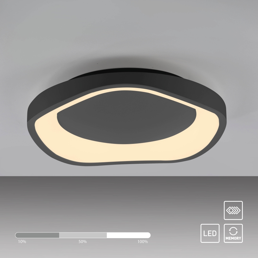 Schöner Wohnen 14233-18 - LED-dimbar taklampa MONTA LED/21W/230V Ø 40 cm svart