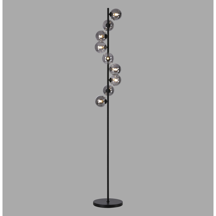 Schöner Wohnen 14506-18 - LED-golvlampa DUBAI 9xG9/3W/230V svart/rökfärgad