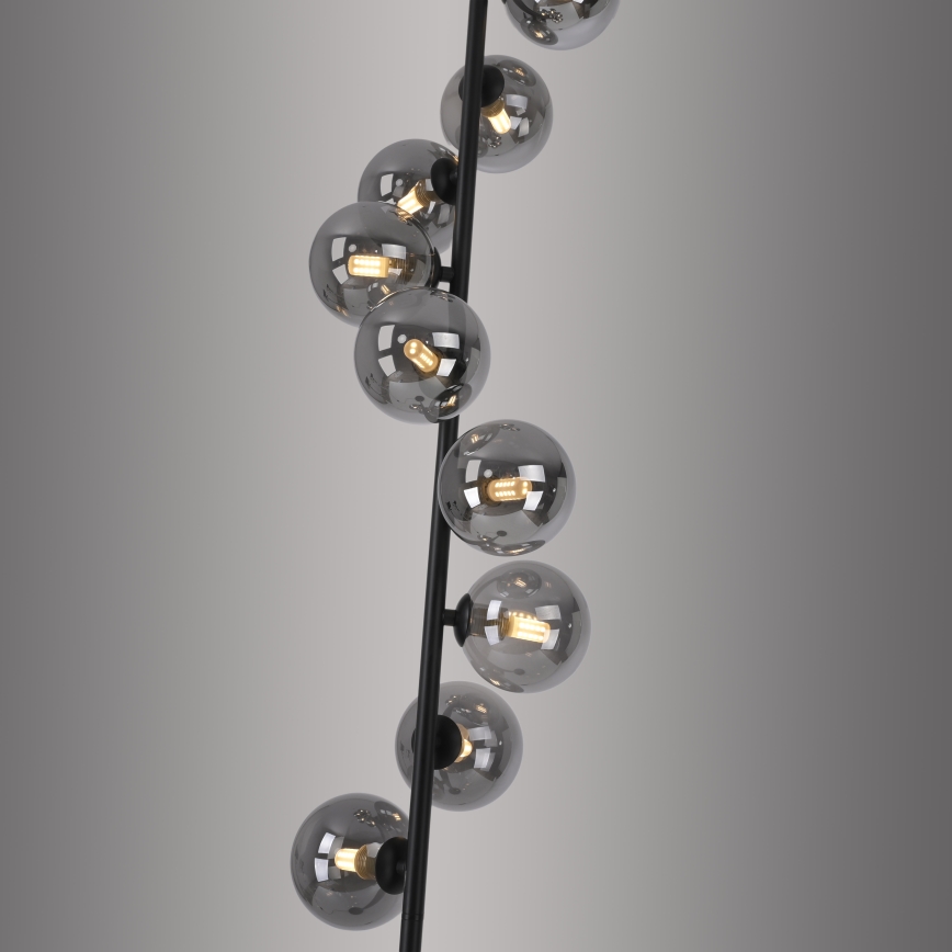 Schöner Wohnen 14506-18 - LED-golvlampa DUBAI 9xG9/3W/230V svart/rökfärgad