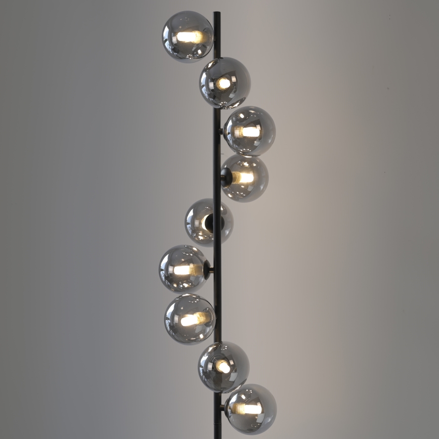 Schöner Wohnen 14506-18 - LED-golvlampa DUBAI 9xG9/3W/230V svart/rökfärgad