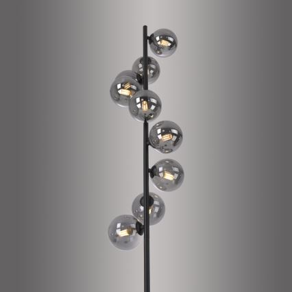 Schöner Wohnen 14506-18 - LED-golvlampa DUBAI 9xG9/3W/230V svart/rökfärgad