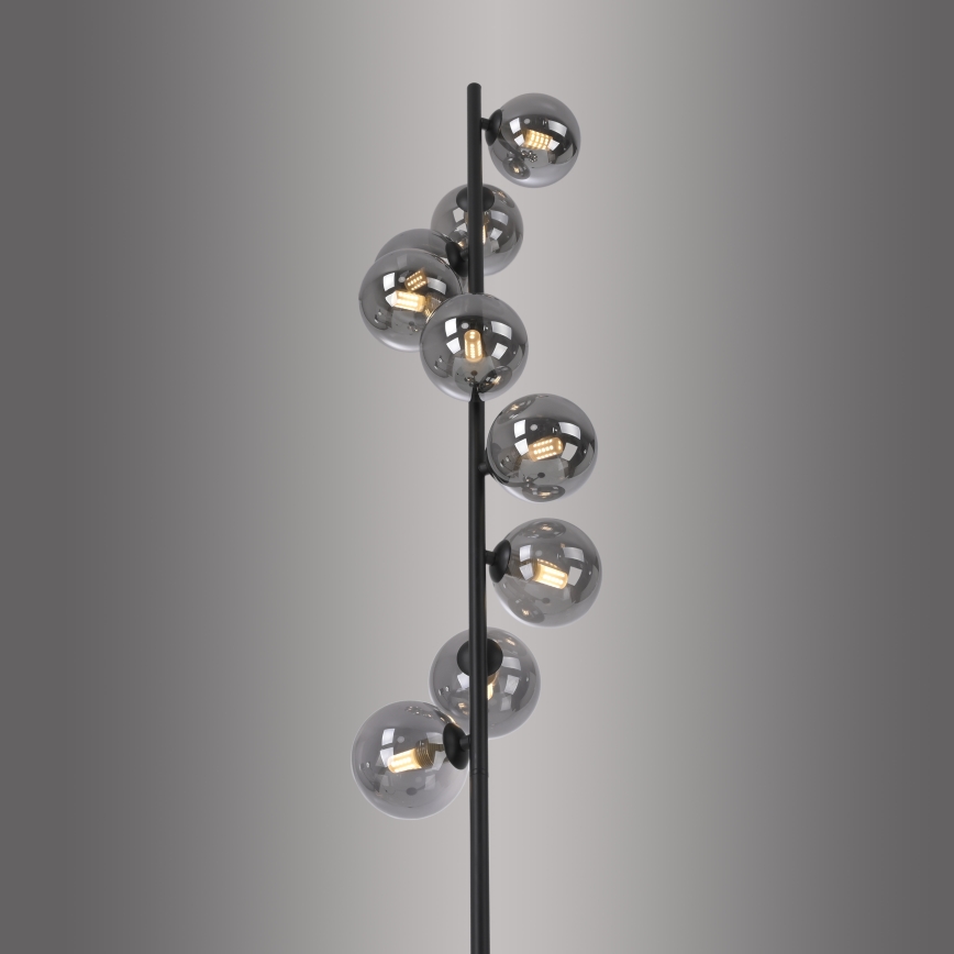 Schöner Wohnen 14506-18 - LED-golvlampa DUBAI 9xG9/3W/230V svart/rökfärgad