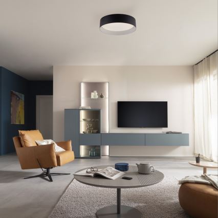 Schöner Wohnen 14593-18 - LED Dimbart takarmatur TAVOLI LED/10W/230V 2700-6500K Ø 28,5 cm svart + fjärrkontroll