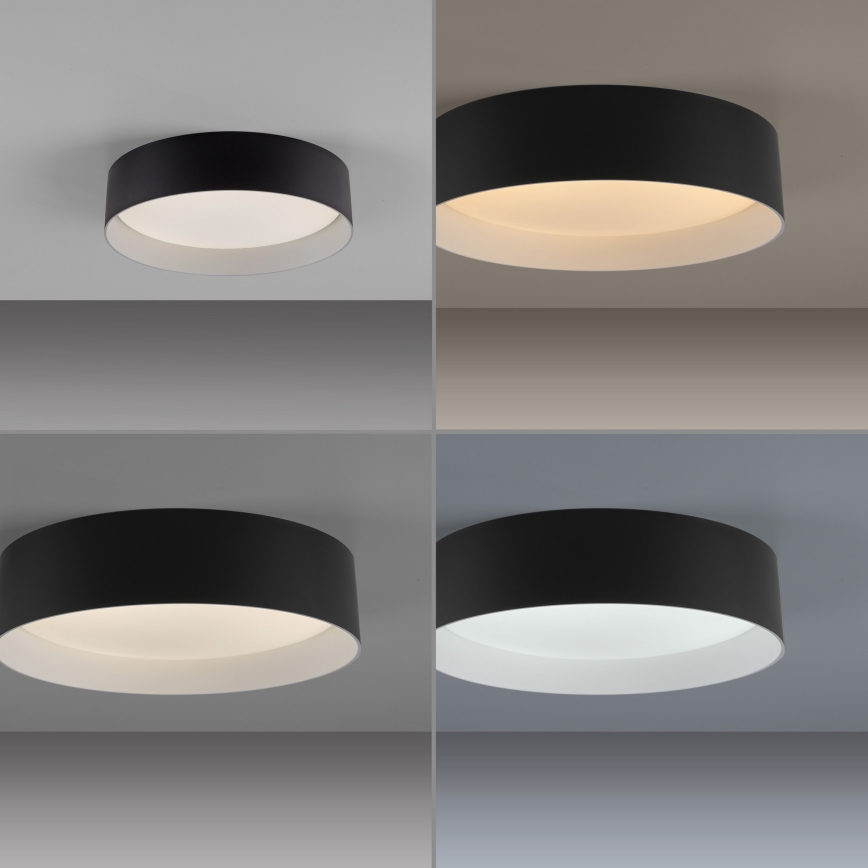 Schöner Wohnen 14593-18 - LED Dimbart takarmatur TAVOLI LED/10W/230V 2700-6500K Ø 28,5 cm svart + fjärrkontroll