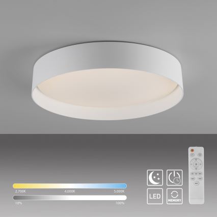 Schöner Wohnen 14594-16 - LED dimbar taklampa TAVOLI LED/20W/230V 2700–6500K Ø 39 cm vit + fjärrkontroll