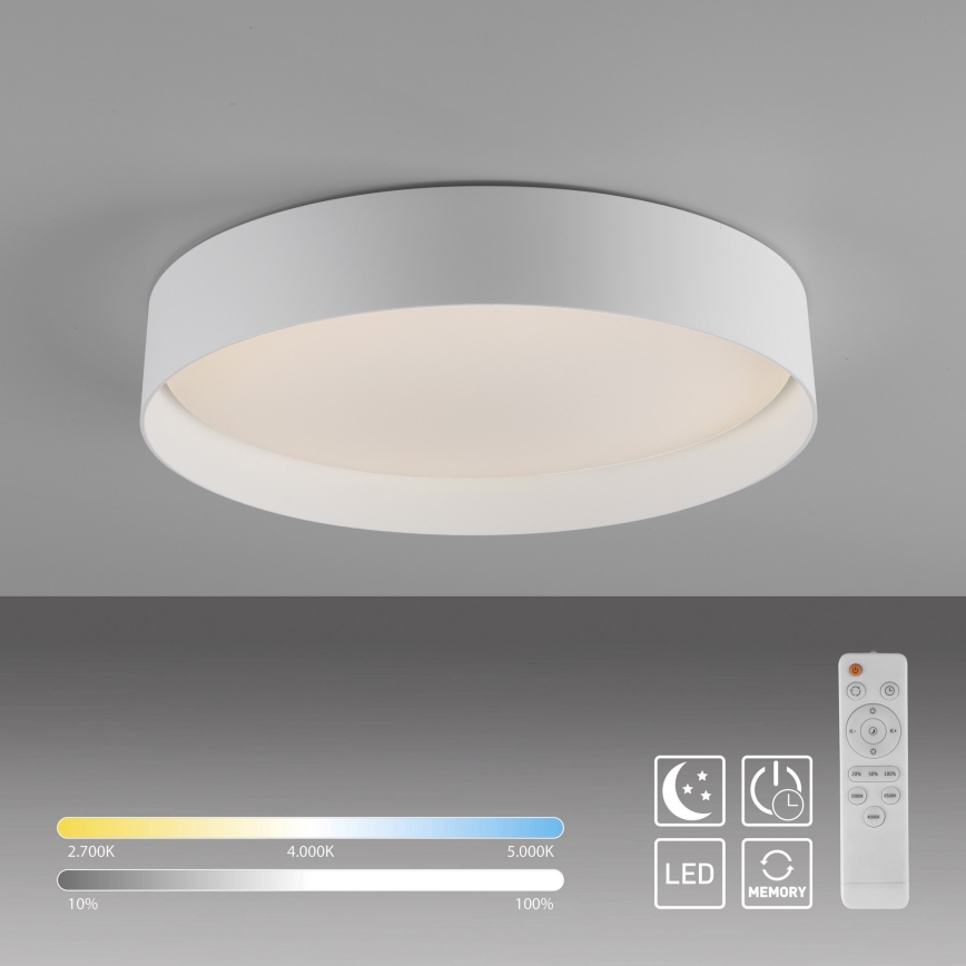 Schöner Wohnen 14594-16 - LED dimbar taklampa TAVOLI LED/20W/230V 2700–6500K Ø 39 cm vit + fjärrkontroll