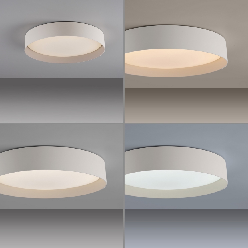 Schöner Wohnen 14594-39 - Dimbart LED-takarmatur TAVOLI, 20 W, 230 V, 2700–6500 K, Ø 39 cm, grå – med fjärrkontroll