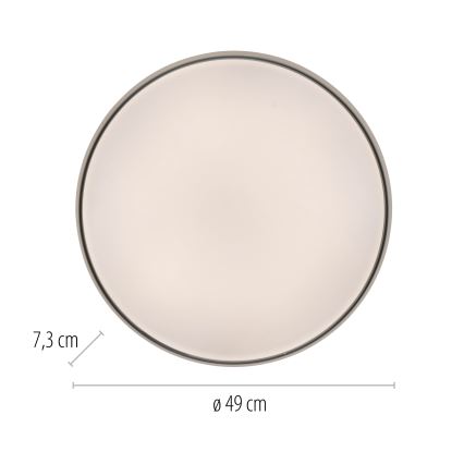 Schöner Wohnen 14595-16 - Dimmbar LED-taklampa TAVOLI LED/34W/230V 2700-6500K Ø 49 cm vit + fjärrkontroll