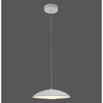 Schöner Wohnen 14606-16 - Dimmbar LED-pendellampa på kabel LENTE LED/17W/230V Ø 40 cm vit