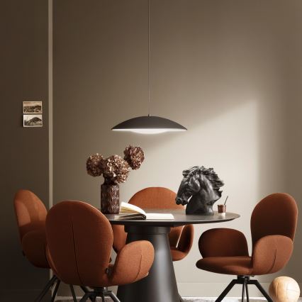Schöner Wohnen 14606-18 - Dimbar LED-takpendel LENTE LED/17W/230V Ø 40 cm svart
