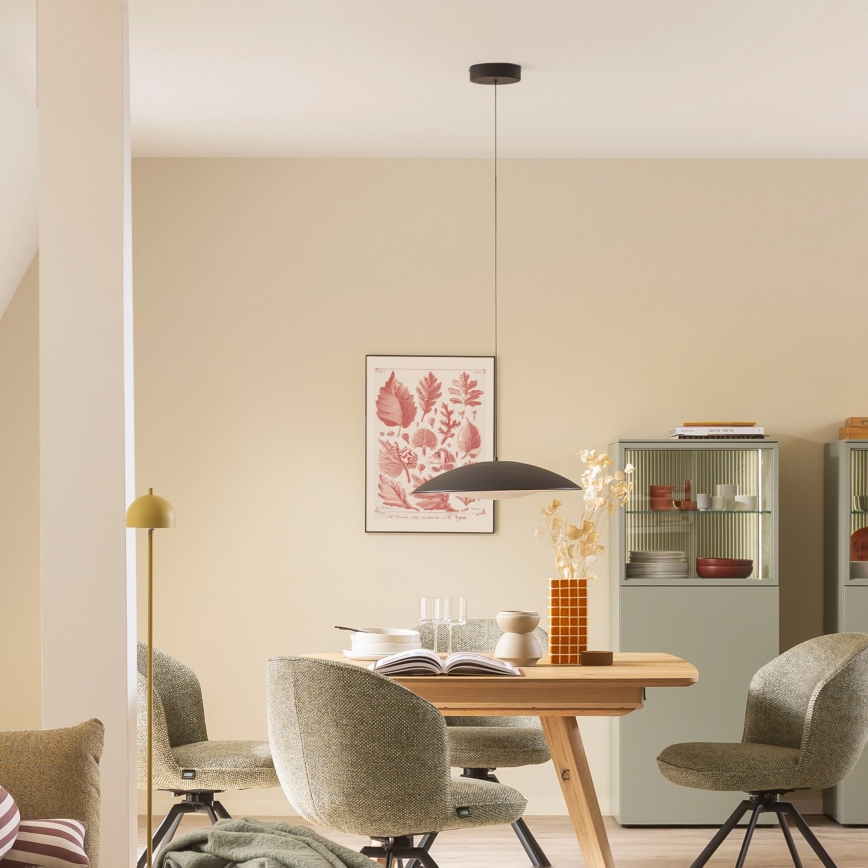 Schöner Wohnen 14606-18 - Dimbar LED-takpendel LENTE LED/17W/230V Ø 40 cm svart