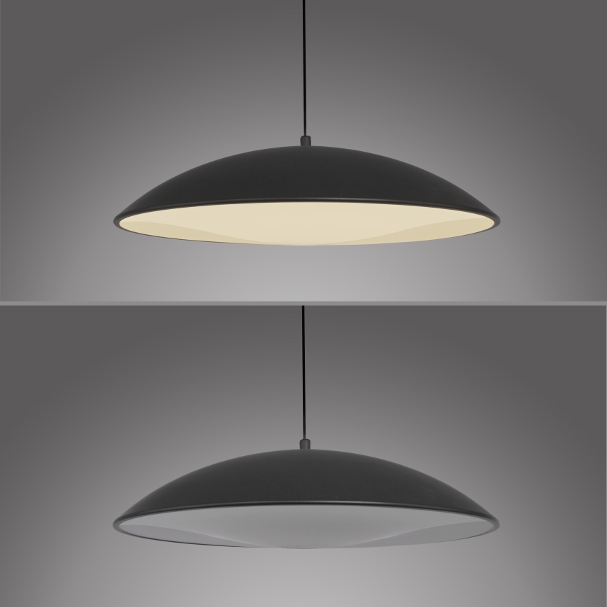 Schöner Wohnen 14606-18 - Dimbar LED-takpendel LENTE LED/17W/230V Ø 40 cm svart