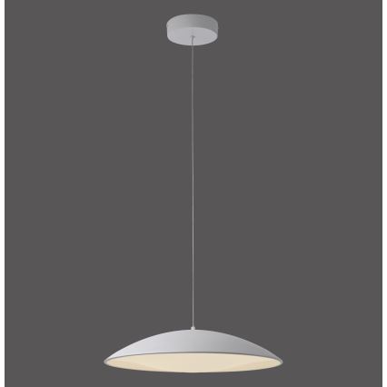 Schöner Wohnen 14607-16 - LED-dimbar pendellampa på kabel LENTE LED/23W/230V Ø 50 cm vit