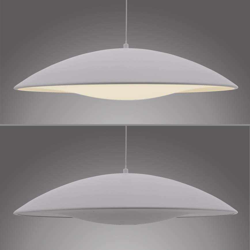 Schöner Wohnen 14607-16 - LED-dimbar pendellampa på kabel LENTE LED/23W/230V Ø 50 cm vit