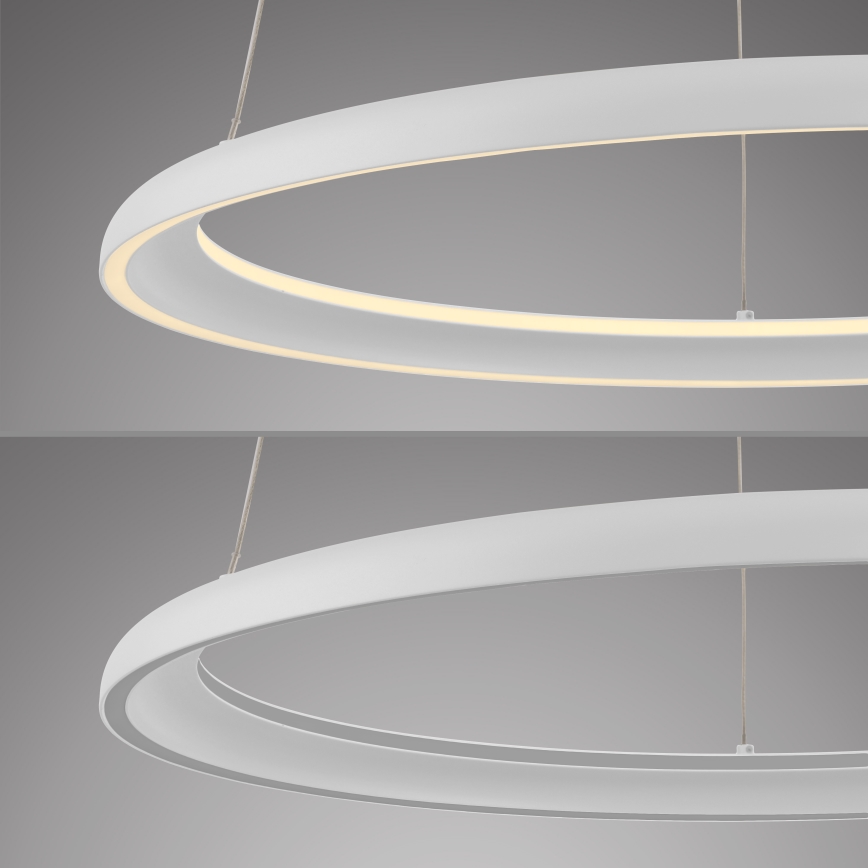 Schöner Wohnen 15570-16 - dimbar LED-pendellampa på vajer QUILLO LED/36W/230V Ø 60 cm vit