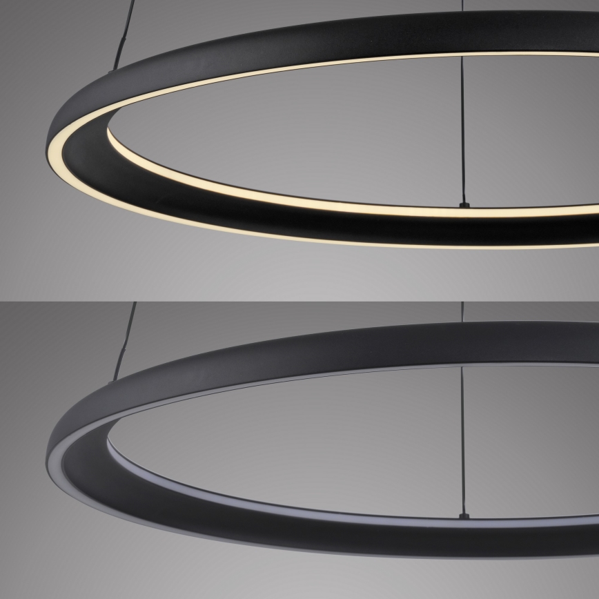 Schöner Wohnen 15570-18 - dimbar LED-pendel på kabel QUILLO LED/36W/230V Ø 60 cm svart