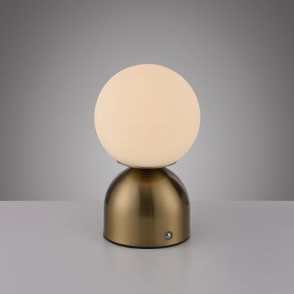 Schöner Wohnen 19218-12 - LED dimmbar beröringsstyrd uppladdningsbar bordslampa RUDI LED/1,2W/5V 3000-6000K 1200 mAh guld