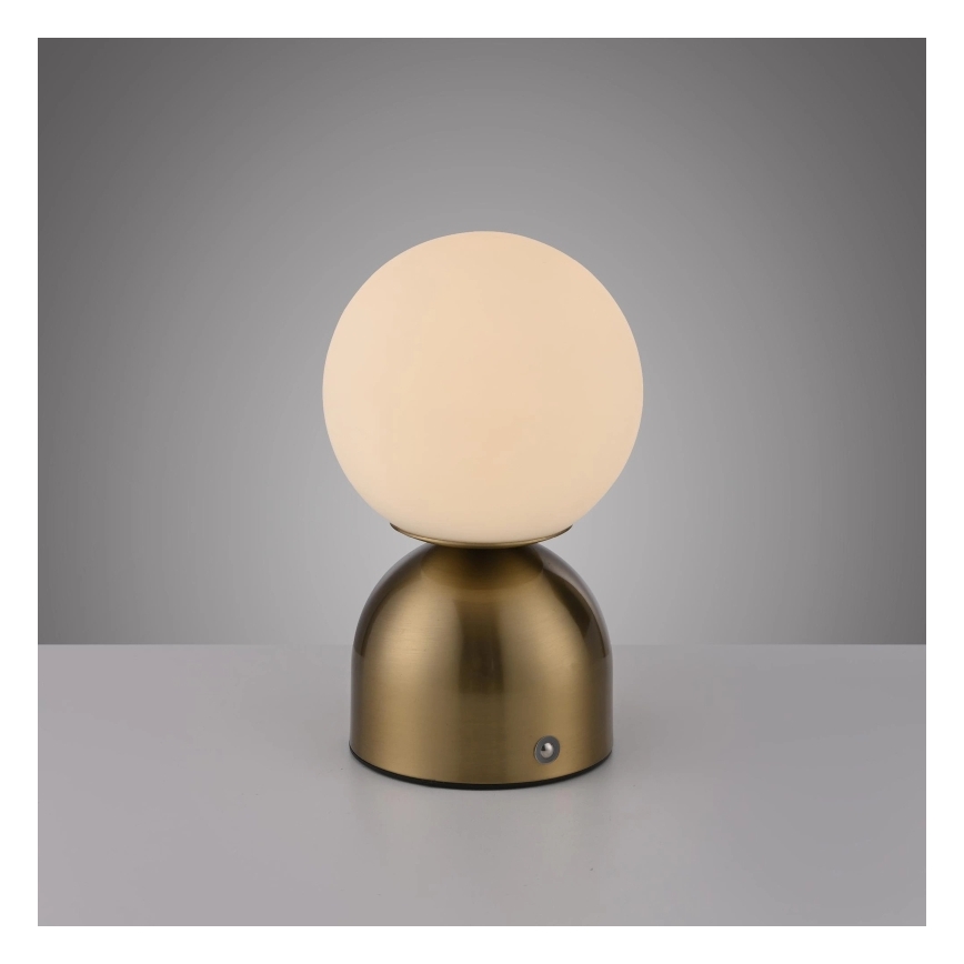 Schöner Wohnen 19218-12 - LED dimmbar beröringsstyrd uppladdningsbar bordslampa RUDI LED/1,2W/5V 3000-6000K 1200 mAh guld