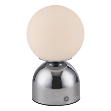 Schöner Wohnen 19218-17 - LED dimbar touchstyrd uppladdningsbar bordslampa RUDI LED/1,2W/5V 3000-6000K 1200 mAh blank krom