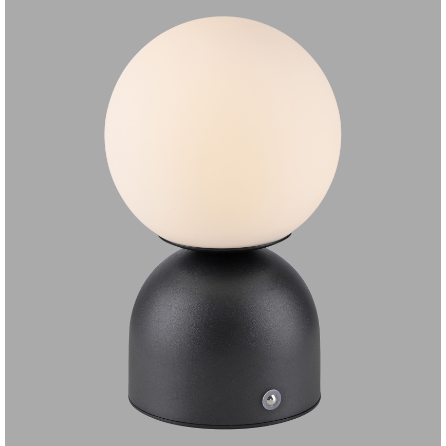 Schöner Wohnen 19218-18 - RUDI LED-uppladdningsbar bordslampa, dimbar med touch, LED/1,2W/5V 3000-6000K 1200 mAh, svart