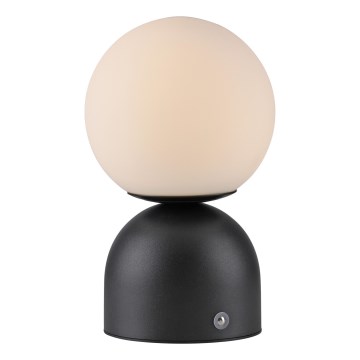 Schöner Wohnen 19218-18 - RUDI LED-uppladdningsbar bordslampa, dimbar med touch, LED/1,2W/5V 3000-6000K 1200 mAh, svart