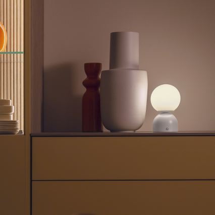 Schöner Wohnen 19218-39 - Dimbara, beröringsstyrda, uppladdningsbara bordslampa RUDI LED/1,2W/5V 3000-6000K 1200 mAh grå