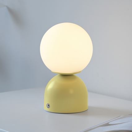 Schöner Wohnen 19218-81 - LED dimbar touchstyrd uppladdningsbar bordslampa RUDI LED/1,2W/5V 3000-6000K 1200 mAh gul