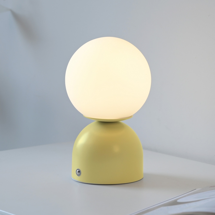 Schöner Wohnen 19218-81 - LED dimbar touchstyrd uppladdningsbar bordslampa RUDI LED/1,2W/5V 3000-6000K 1200 mAh gul