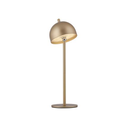 Schöner Wohnen 19244-12 - Uppladdningsbar touchstyrd dimbar utomhusbordslampa BELLIS LED/2,5 W/5 V 2600 mAh IP54 guld