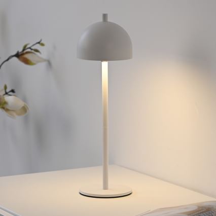 Schöner Wohnen 19244-16 - LED dimbar, touchstyrd, uppladdningsbar utomhusbordslampa BELLIS LED/2,5W/5V 2600 mAh IP54 vit