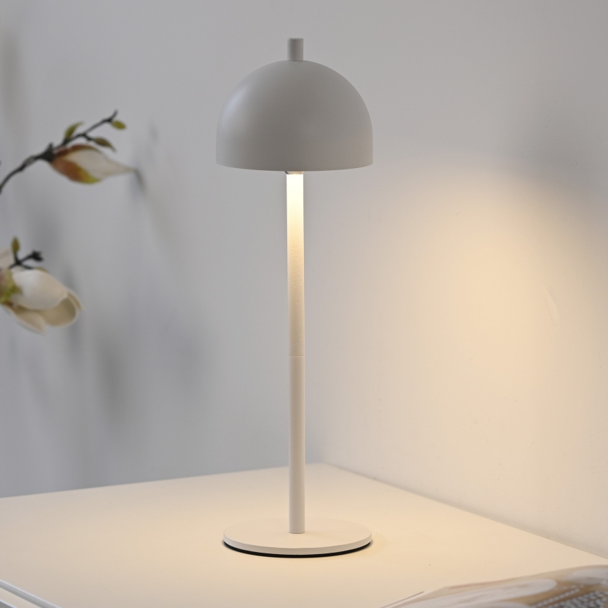 Schöner Wohnen 19244-16 - LED dimbar, touchstyrd, uppladdningsbar utomhusbordslampa BELLIS LED/2,5W/5V 2600 mAh IP54 vit