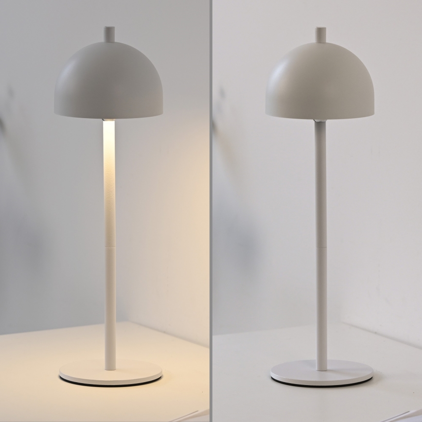 Schöner Wohnen 19244-16 - LED dimbar, touchstyrd, uppladdningsbar utomhusbordslampa BELLIS LED/2,5W/5V 2600 mAh IP54 vit