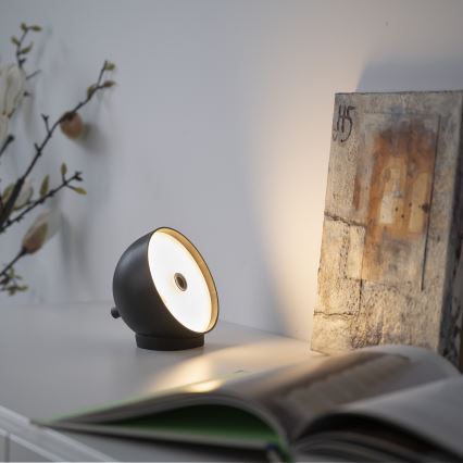 Schöner Wohnen 19244-18 - BELLIS dimbar, touchstyrd och uppladdningsbar utomhusbordslampa LED/2,5W/5V 2600 mAh IP54 svart