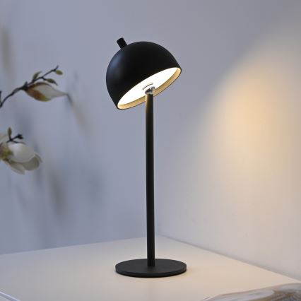 Schöner Wohnen 19244-18 - BELLIS dimbar, touchstyrd och uppladdningsbar utomhusbordslampa LED/2,5W/5V 2600 mAh IP54 svart