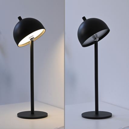 Schöner Wohnen 19244-18 - BELLIS dimbar, touchstyrd och uppladdningsbar utomhusbordslampa LED/2,5W/5V 2600 mAh IP54 svart