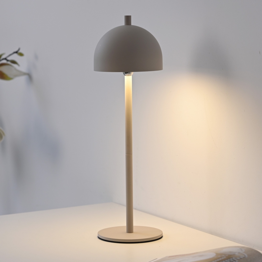 Schöner Wohnen 19244-39 - LED dimbar touchstyrd uppladdningsbar utomhusbordslampa BELLIS LED/2,5W/5V 2600 mAh IP54 grå