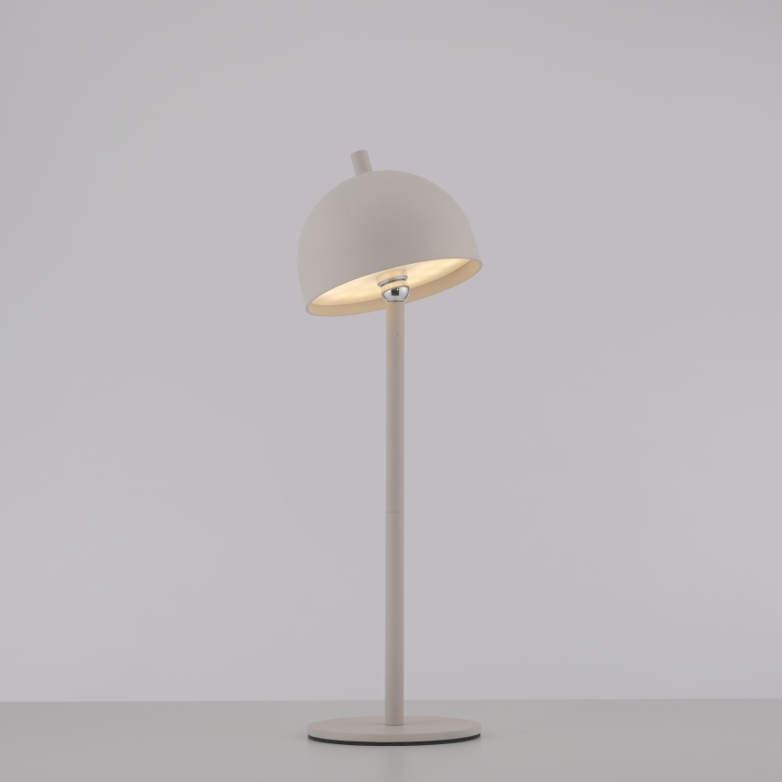 Schöner Wohnen 19244-39 - LED dimbar touchstyrd uppladdningsbar utomhusbordslampa BELLIS LED/2,5W/5V 2600 mAh IP54 grå