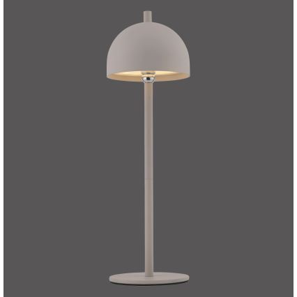 Schöner Wohnen 19244-39 - LED dimbar touchstyrd uppladdningsbar utomhusbordslampa BELLIS LED/2,5W/5V 2600 mAh IP54 grå