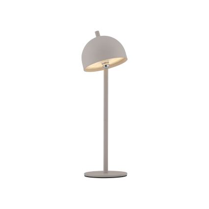 Schöner Wohnen 19244-39 - LED dimbar touchstyrd uppladdningsbar utomhusbordslampa BELLIS LED/2,5W/5V 2600 mAh IP54 grå
