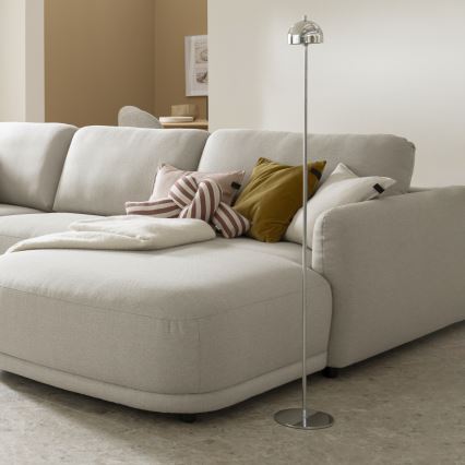 Schöner Wohnen 19245-17 - LED dimbar, beröringsstyrd, uppladdningsbar golvlampa för utomhusbruk BELLIS LED/2,5W/5V 2600 mAh IP54 blank krom