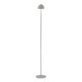 Schöner Wohnen 19245-39 - Dimbar touchstyrd uppladdningsbar utomhus-golvlampa BELLIS LED/2,5W/5V 2600 mAh IP54 grå