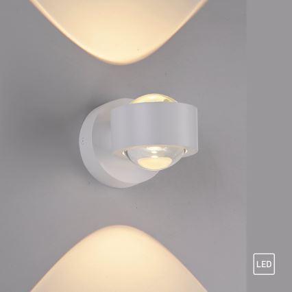 Schöner Wohnen 19331-16 - LED-vägglampa CHIA 2xLED/2W/230V vit