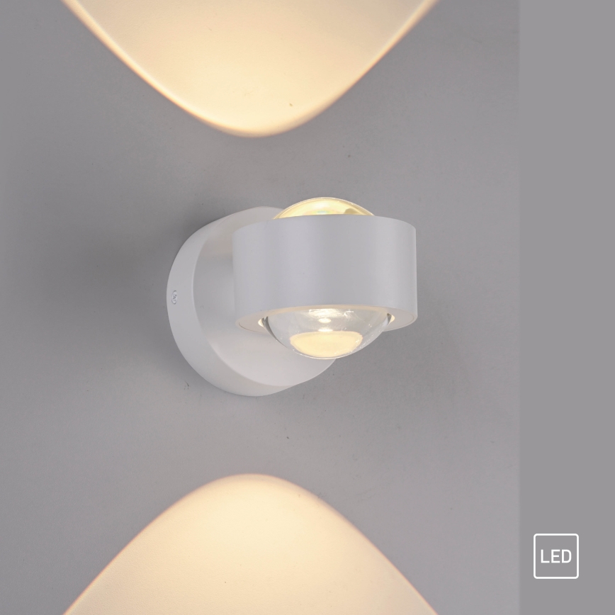 Schöner Wohnen 19331-16 - LED-vägglampa CHIA 2xLED/2W/230V vit